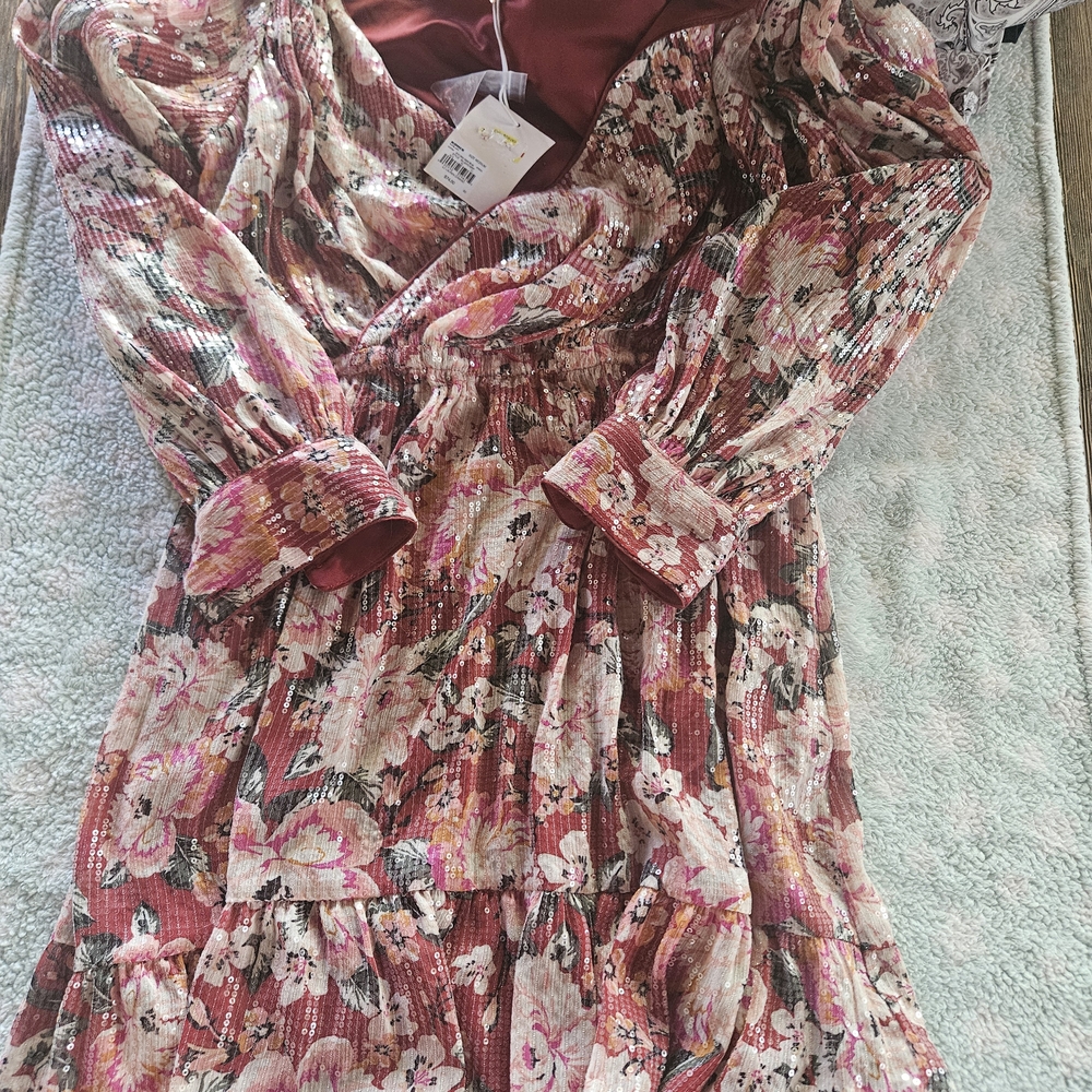 LC Lauren Conrad Rich Red Dress